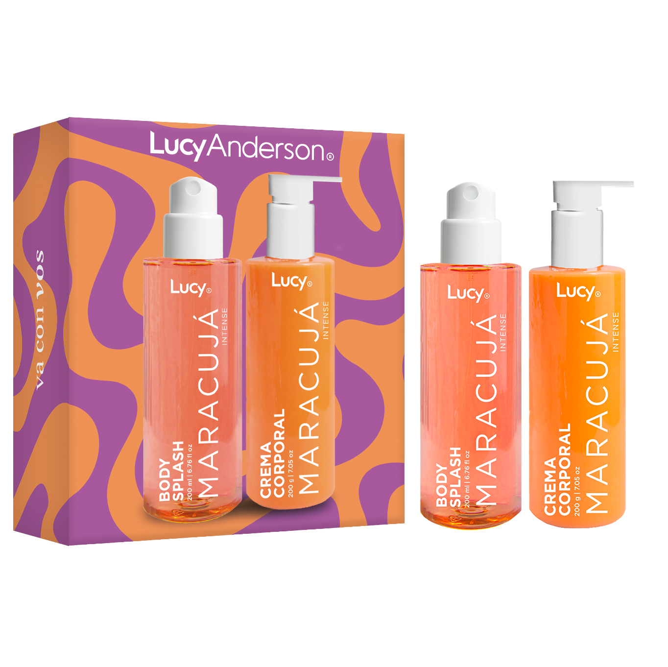 LUCY ANDERSON SET BODY SPLASH MARACUJA INTENSE Y CREMA DE MANOS